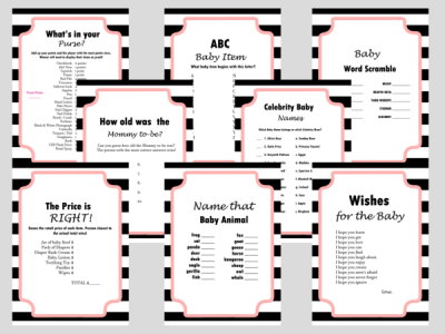 COCO Chanel Inspired Baby Shower Games