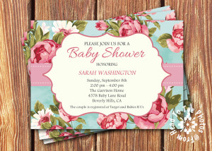 shabby chic invite