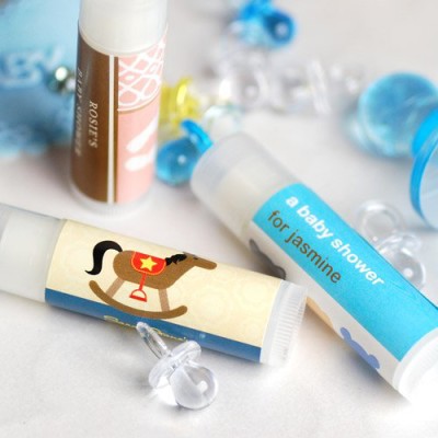 Personalized Lip Balm Baby Shower Favor
