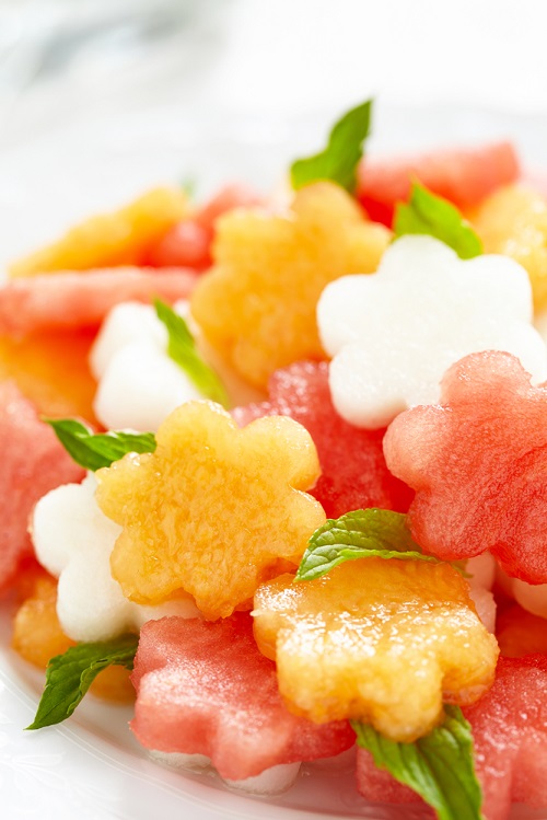 simple-baby-shower-food-ideas-fruit-salad-with-melon-and-watermelon