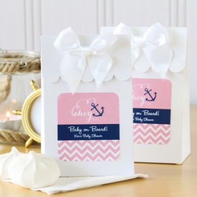 pink nautical baby shower bags