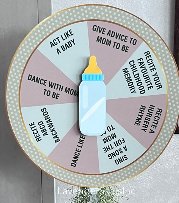 Customized Baby Shower Roulette