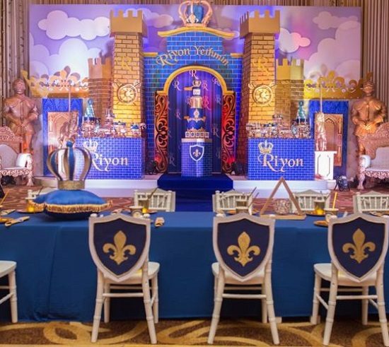 Prince themed castle background