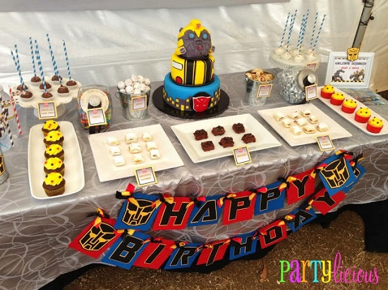amazing transformer party banner