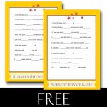 FREE Printable Baby Nursery Rhyme Game