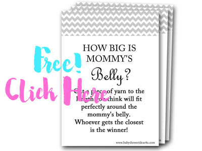 how-big-is-mommys-belly, free baby shower games