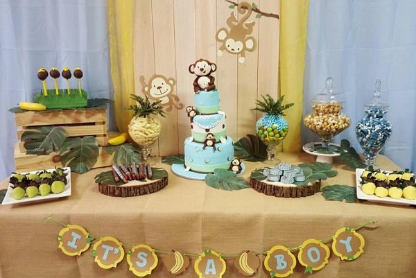 monkey and banana baby shower