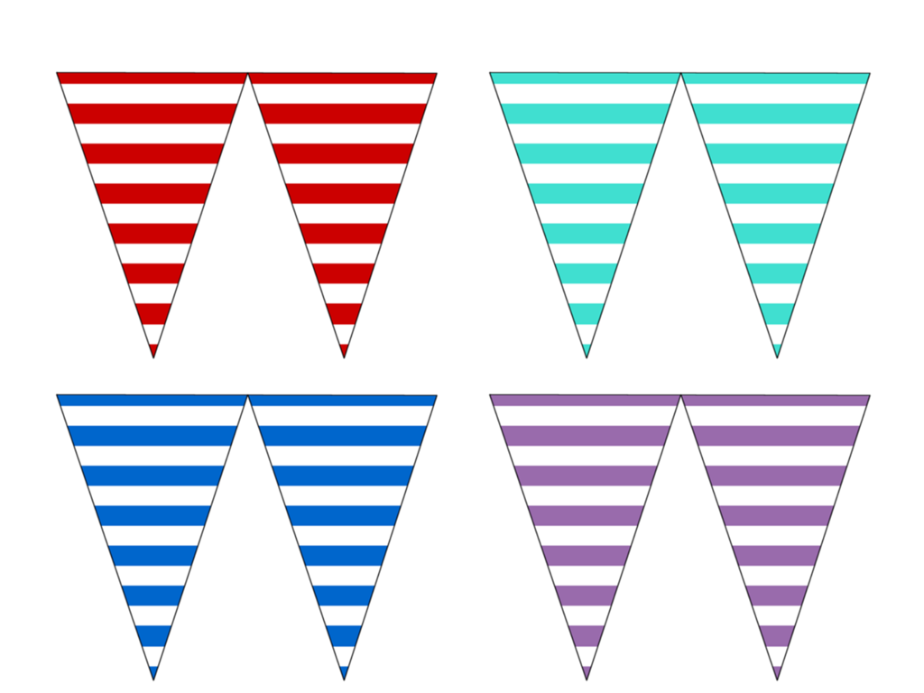 Free Printable Banners, Bunting &amp; Garland Decorations – Baby Shower ...