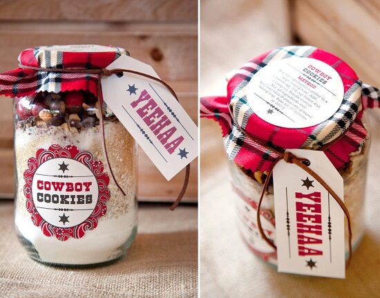 Cowboy Cookie Favor Tags and Labels