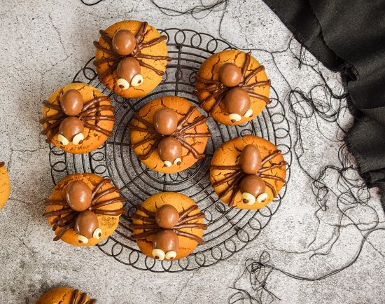Fun Halloween Peanut Butter Spider Cookies Recipe