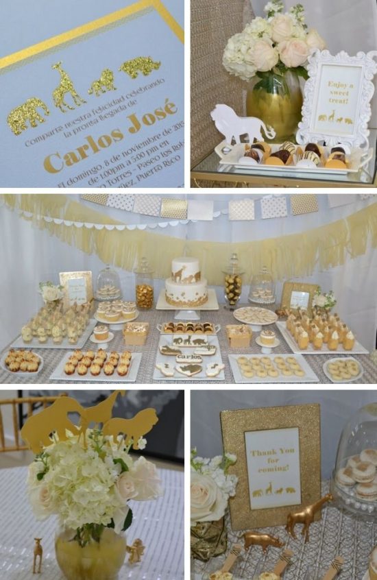 Golden Safari Baby Shower