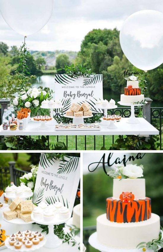 Jungle Bengal baby shower Party