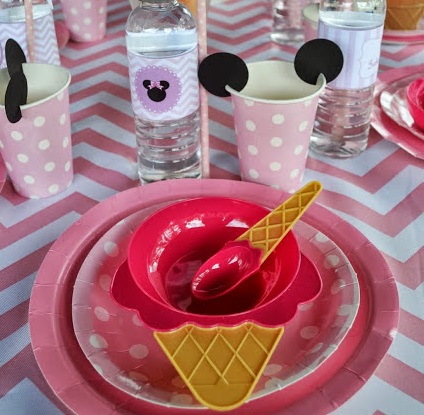 Minnie Mouse Ice Cream Shop Birthday Party