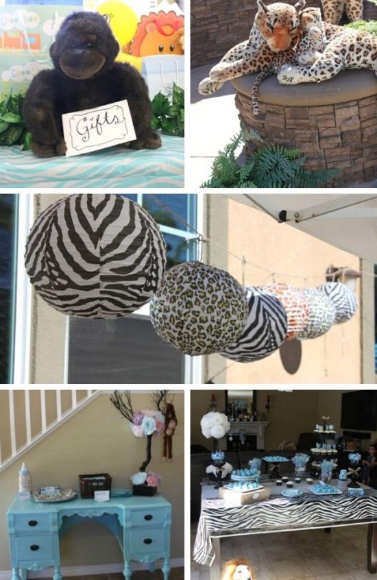 Wild Safari Themed Surprise Baby Shower Party