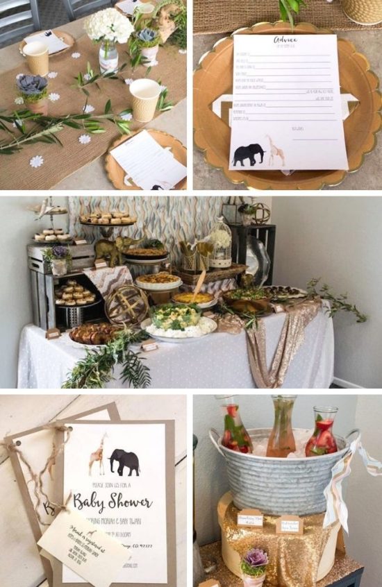 african wild safari baby shower