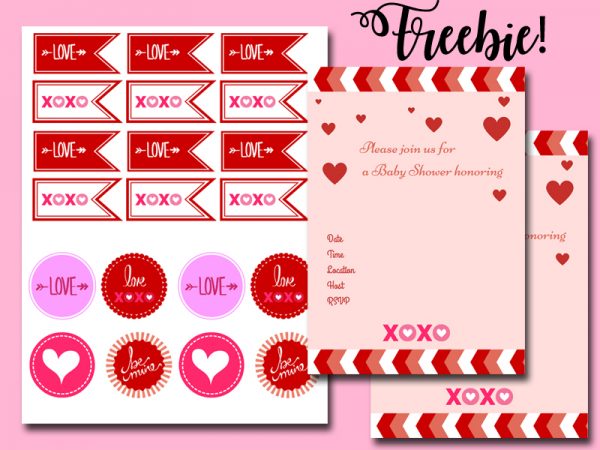 free valentine baby shower package xoxo
