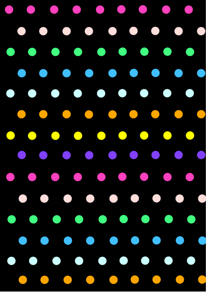 polka dots black