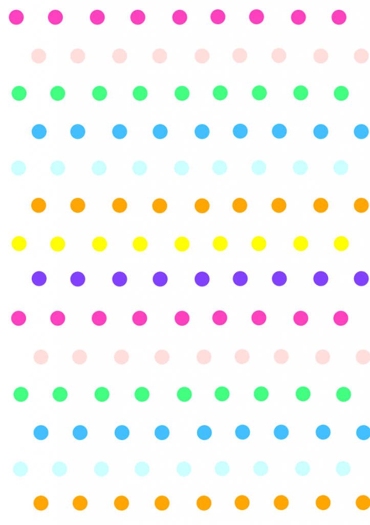 polka dots rainbow