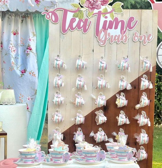 tea time baby shower grab one wall