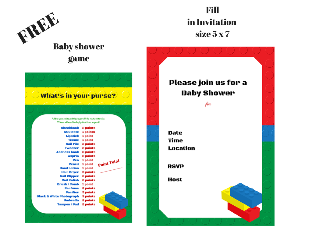 LEGO Shower Theme Ideas – Baby 4U