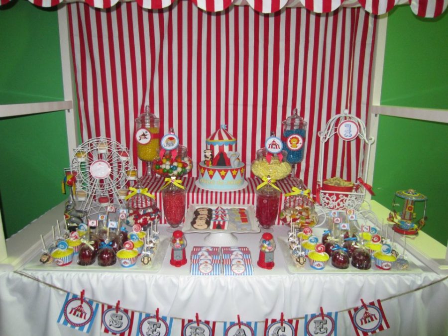 Circus Birthday Party tablescape