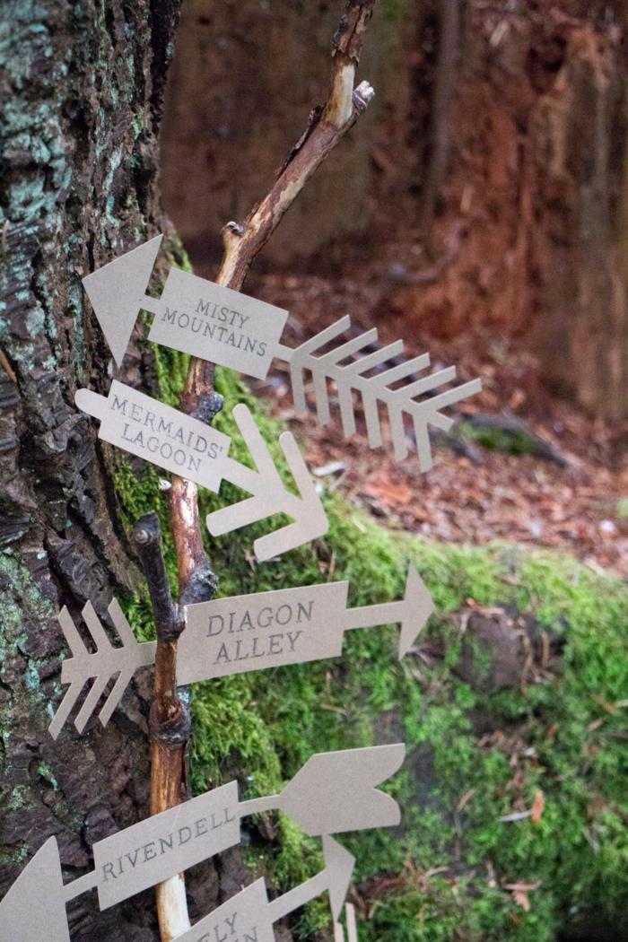 magical direction signs magical direction signs, Misty mountains, mermaid lagoon