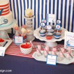 Red and Blue Nautical Theme Party