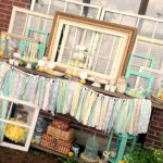 Vintage Mint Yellow Gray Shower