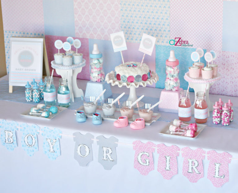Pink or Blue Baby Gender Reveal Party