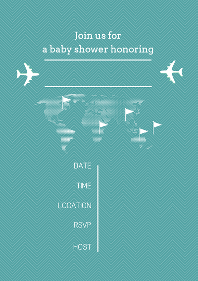 free printable baby shower invitations aviator