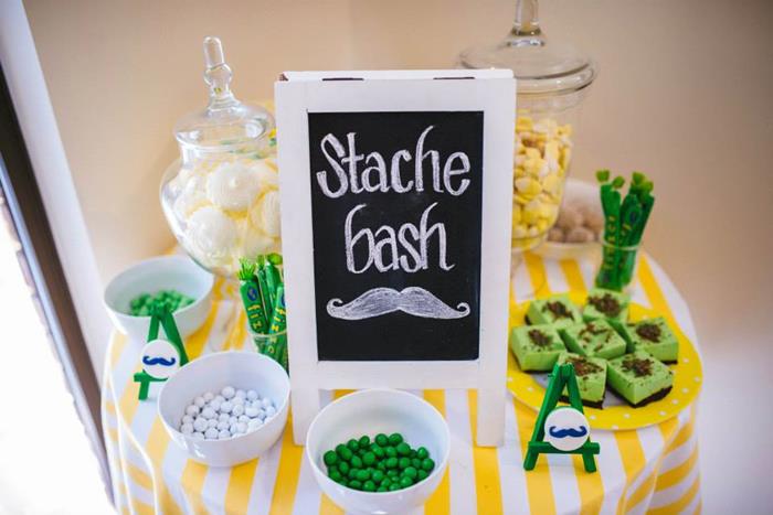 stache bash dessert table