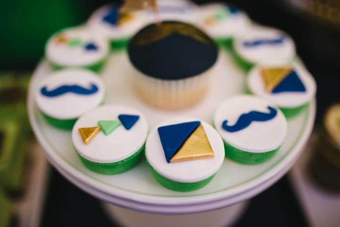 geometric cupcakes