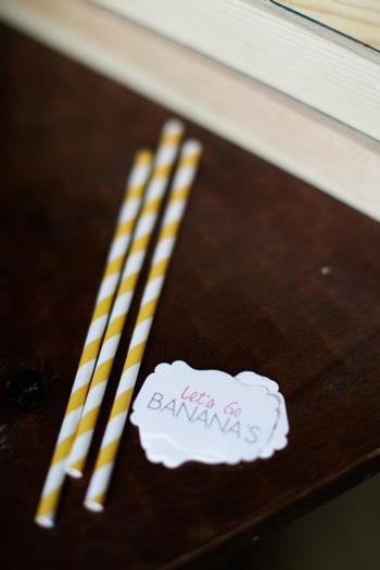 Monkey See Monkey Do Party ideas via baby shower ideas shops let's go bananas straw