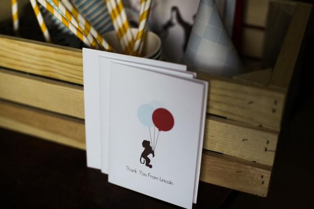 Monkey See Monkey Do Party ideas via baby shower ideas shops thank you note card