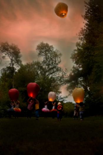 beautiful sky lanterns 100 Aker Wood Party with Winnie the Pooh Friends
