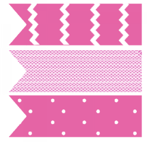 free pink cupcake flag toppers