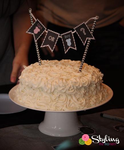 gender reveal party baby shower a boy or a girl via babyshowerideas4u pink blue baby shower cake