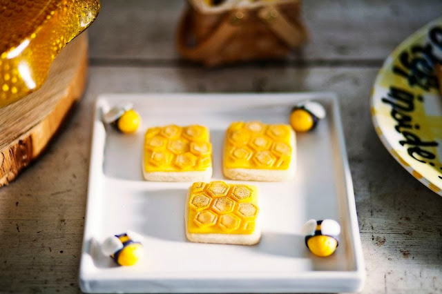 honey comb cookies 100 Acre Wood Party with Winnie the Pooh Friends