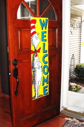 Cat in the Hat Welcome poster