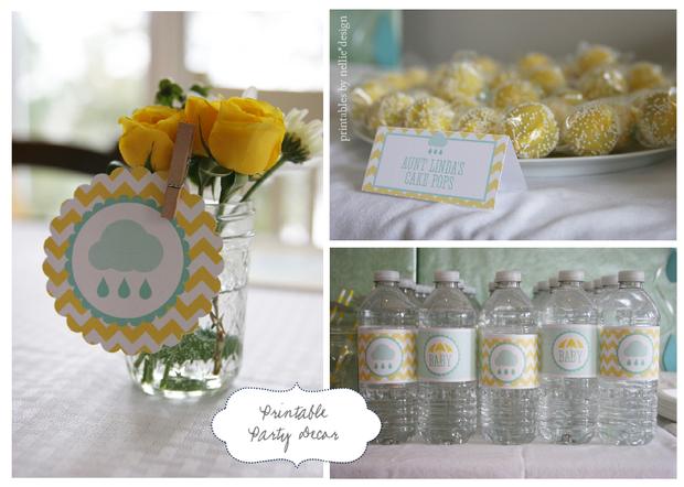 Rain shower baby shower via babyshowerides4u 4