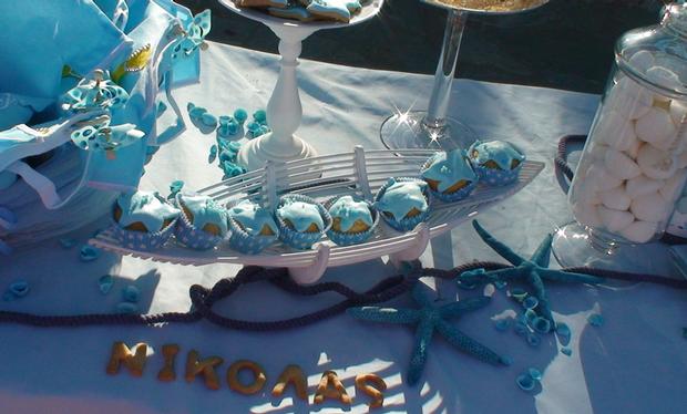 sea blue beach baby shower party ideas via babyshowerideas4u.com