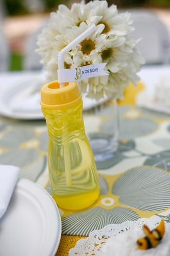 Bee theme Baby Shower, Sunflower Baby Shower, Party Straws, Bee Birthd