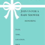 FREE Tiffany & Co. inspired Baby Shower Invitations
