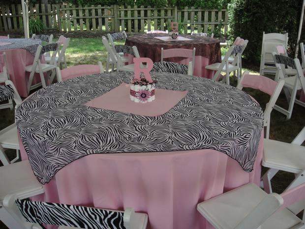 purple zebra baby shower