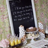 Farmhouse Baby shower food table