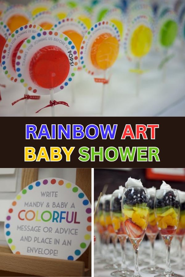 Rainbow Art Baby Shower