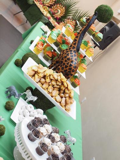 Safari Themed Baby Shower - Tropical Fruit Kebab Station