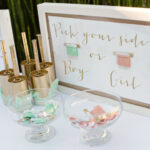 Gender Reveal Baby Shower in Peach, Mint, and Gold
