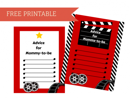 Free Hollywood Themed Advice Cards