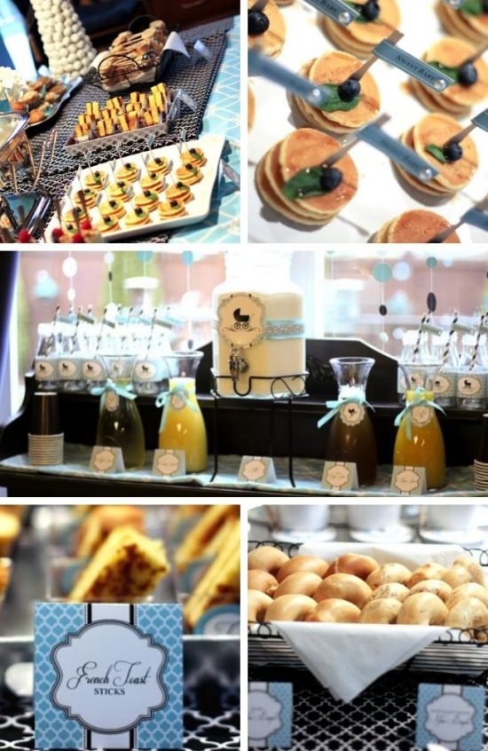 Tiffany Themed baby shower food ideas